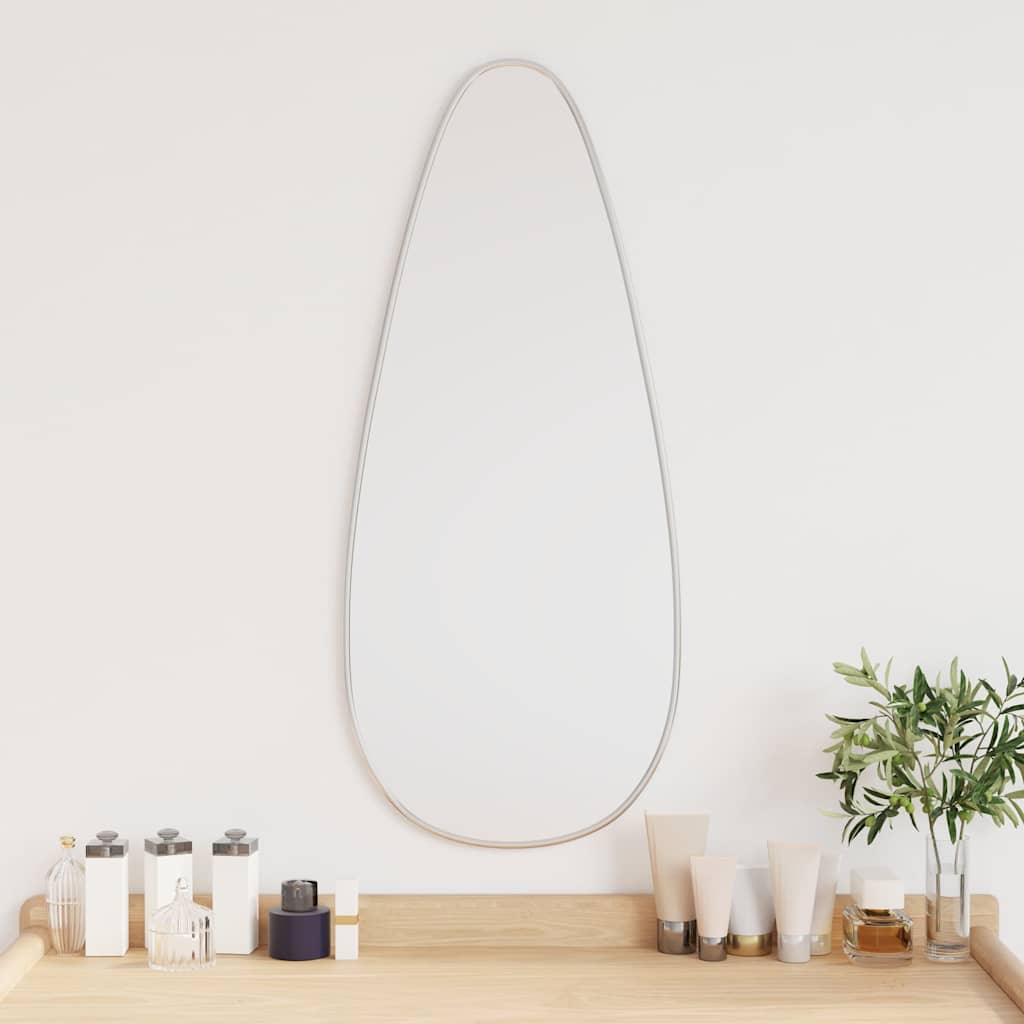 Specchio da Parete Argento 70x30 cm
