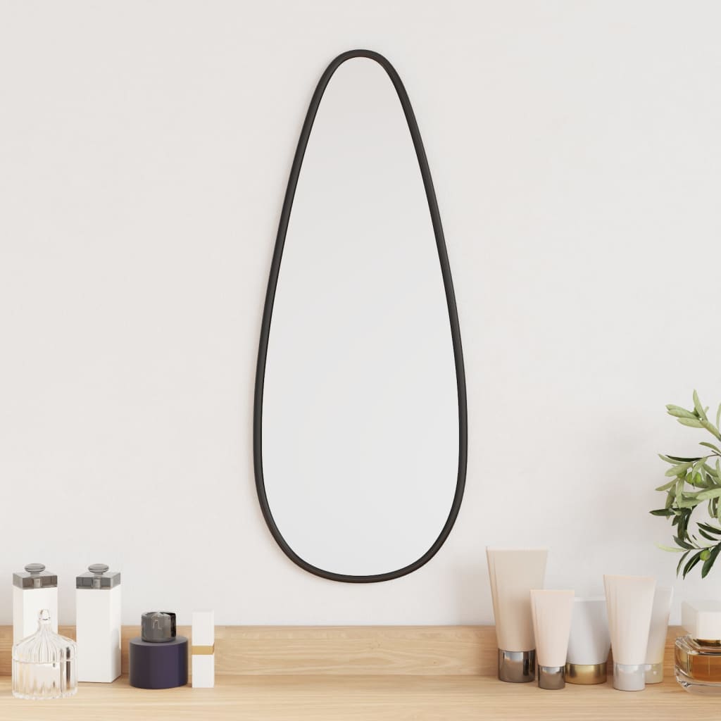Specchio da Parete Nero 50x20 cm