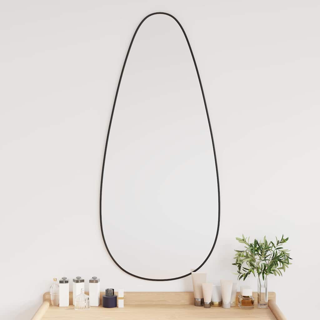 Specchio da Parete Nero 100x45 cm