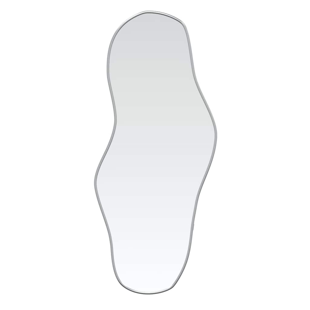 Specchio da Parete Argento 60x25 cm