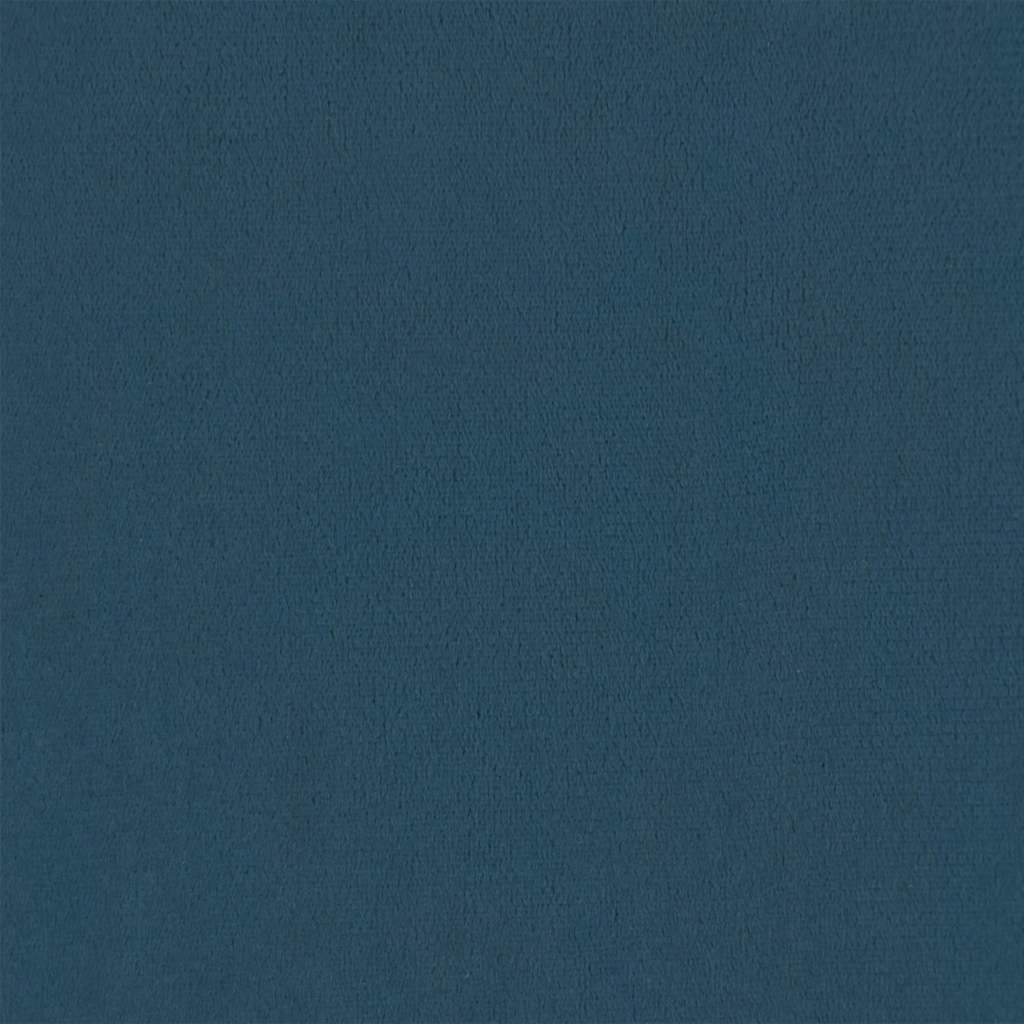Cuscini Decorativi 2 pz Blu Ø15x50 cm in Velluto