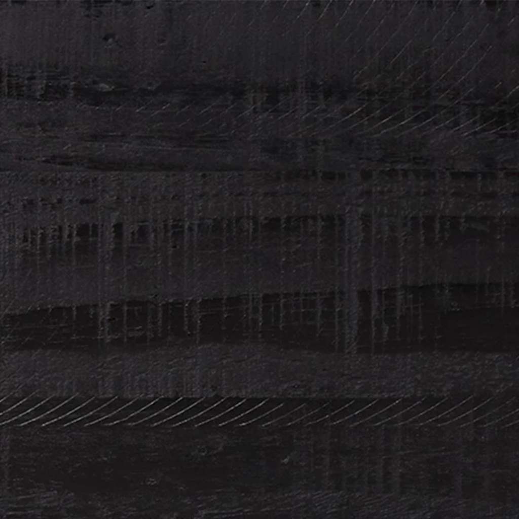 Scarpiera Nera 75x40x110 cm in Legno Massello di Pino