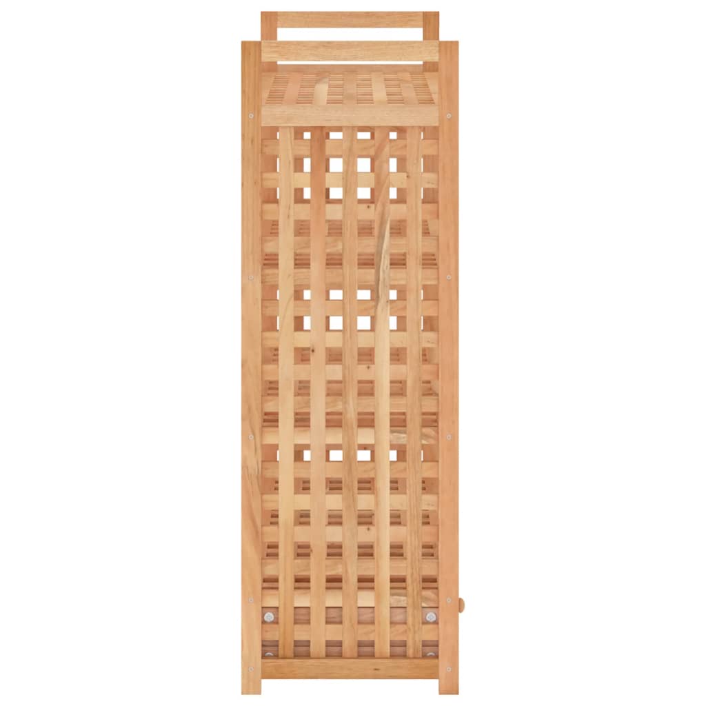 Scarpiera con Cassetto 70x27x81 cm Legno Massello di Noce