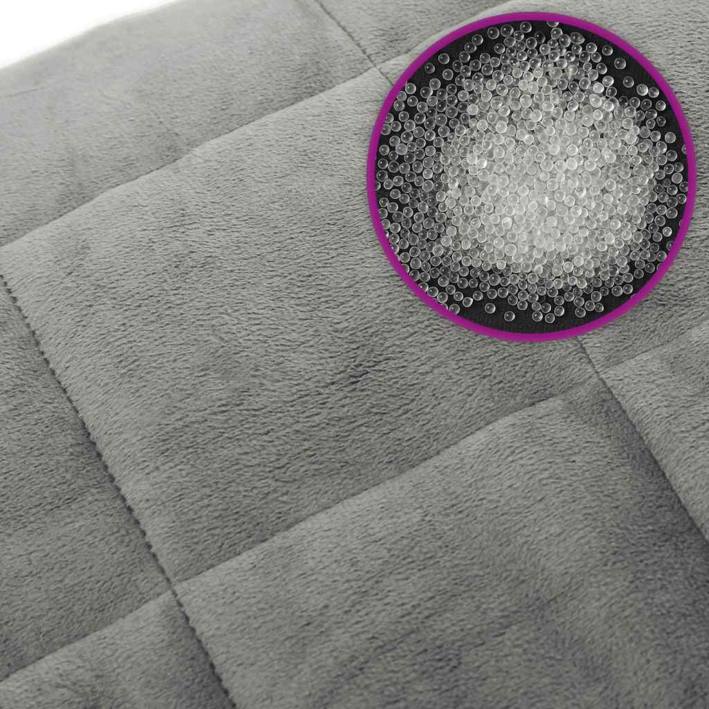 Coperta Ponderata Grigia 150x200 cm 7 kg Tessuto