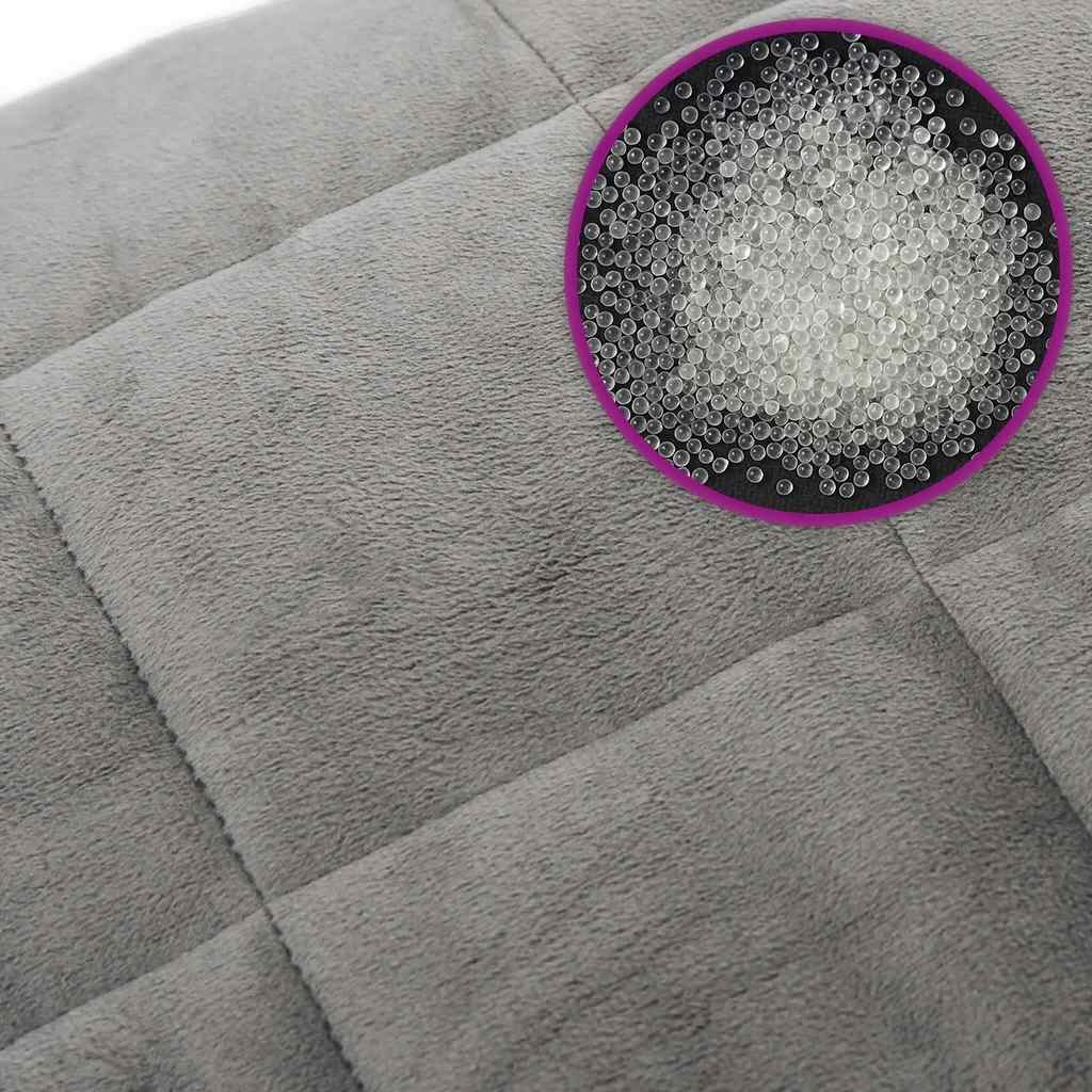 Coperta Ponderata Grigia 200x225 cm 13 kg Tessuto