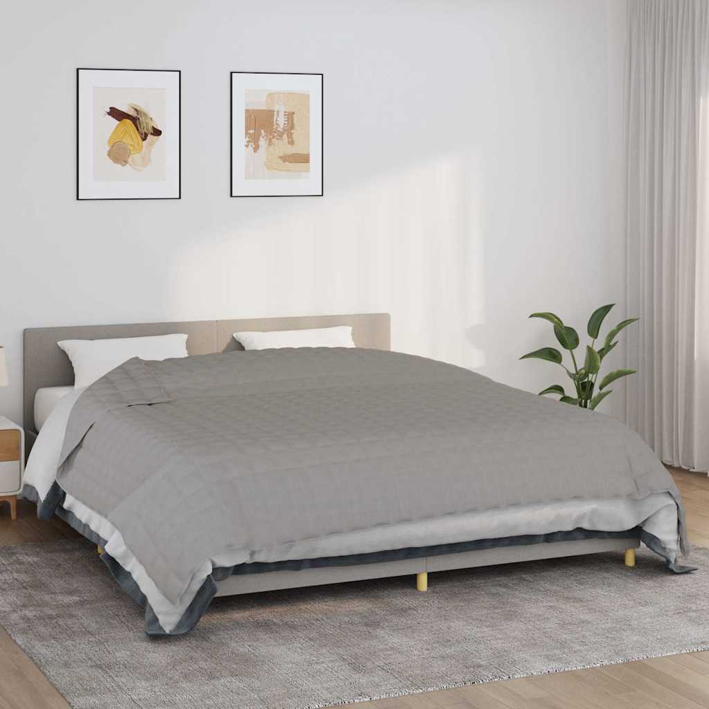 Coperta Ponderata Grigia 220x260 cm 11 kg Tessuto