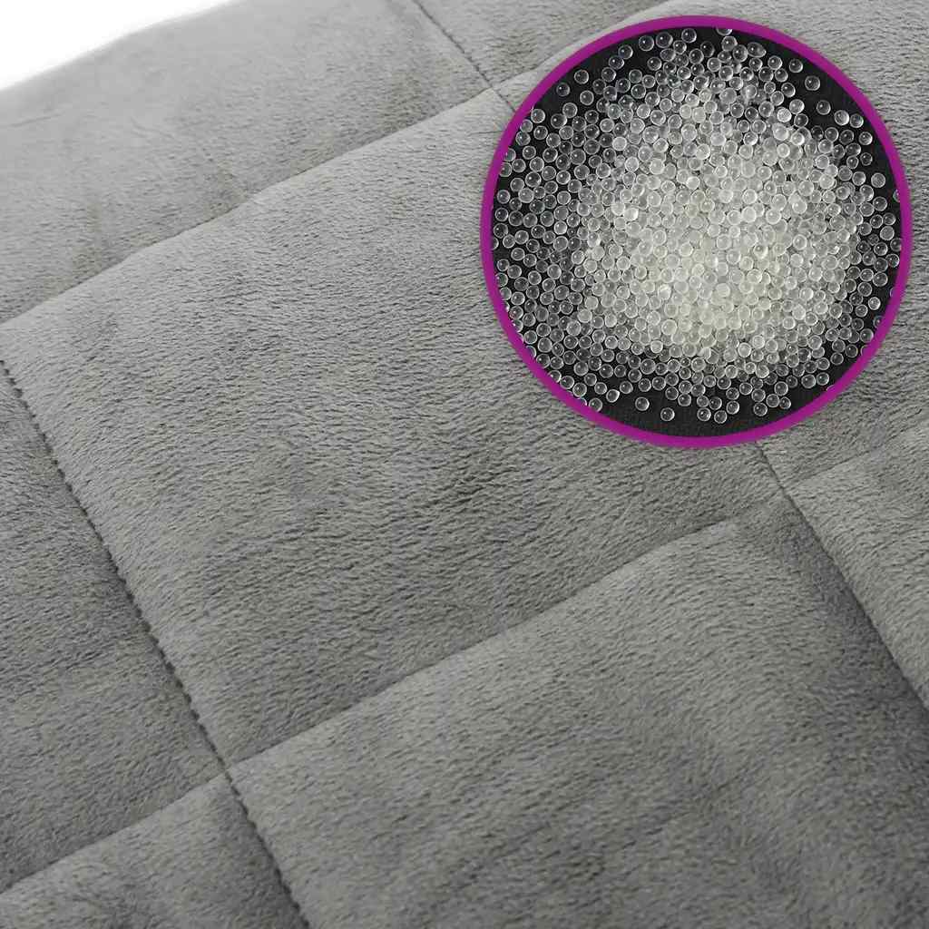 Coperta Ponderata Grigia 220x260 cm 15 kg Tessuto
