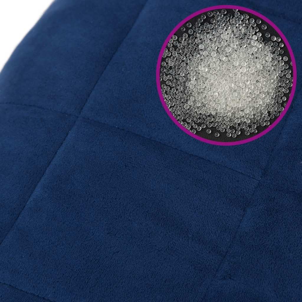 Coperta Ponderata Blu 220x235 cm 15 kg Tessuto