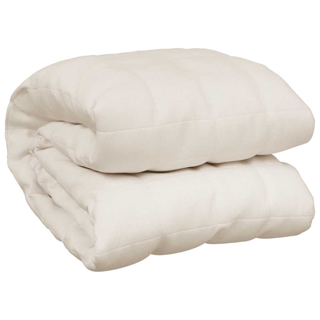 Coperta Ponderata Crema Chiaro 120x180 cm 5 kg Tessuto