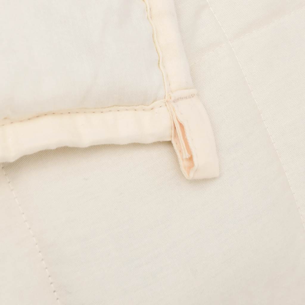 Coperta Ponderata Crema Chiaro 120x180 cm 5 kg Tessuto