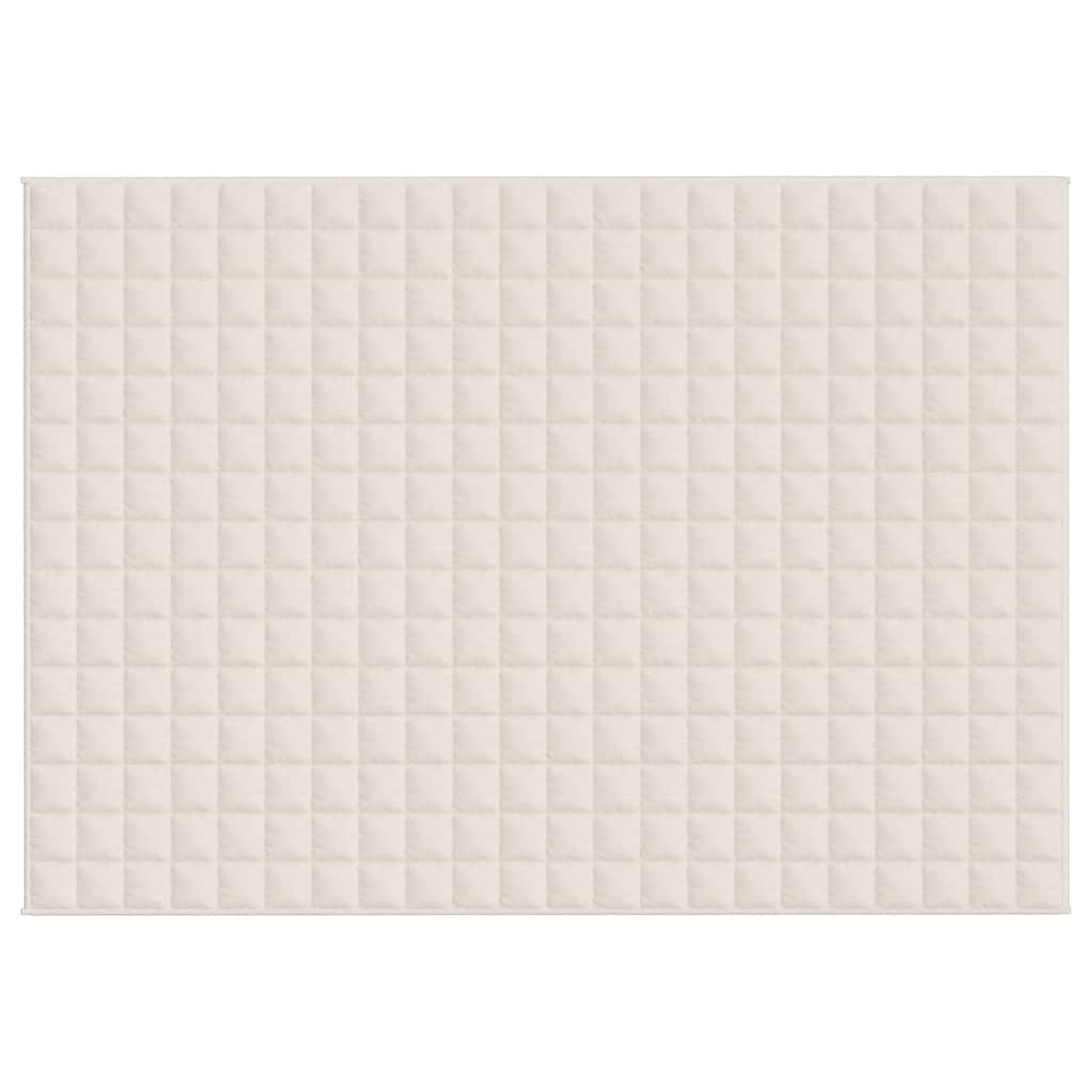 Coperta Ponderata Crema Chiaro 155x220 cm 7 kg Tessuto