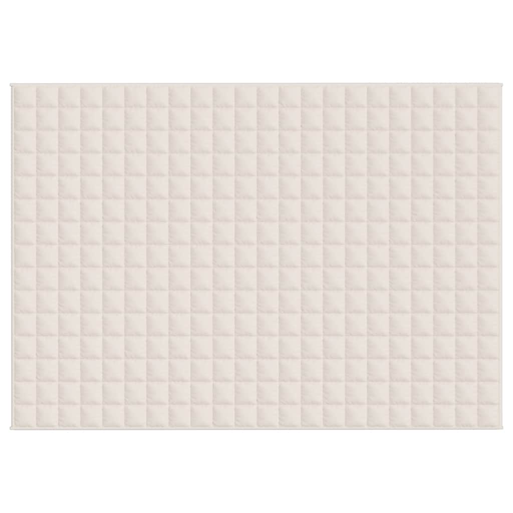 Coperta Ponderata Crema Chiaro 155x220 cm 11 kg Tessuto