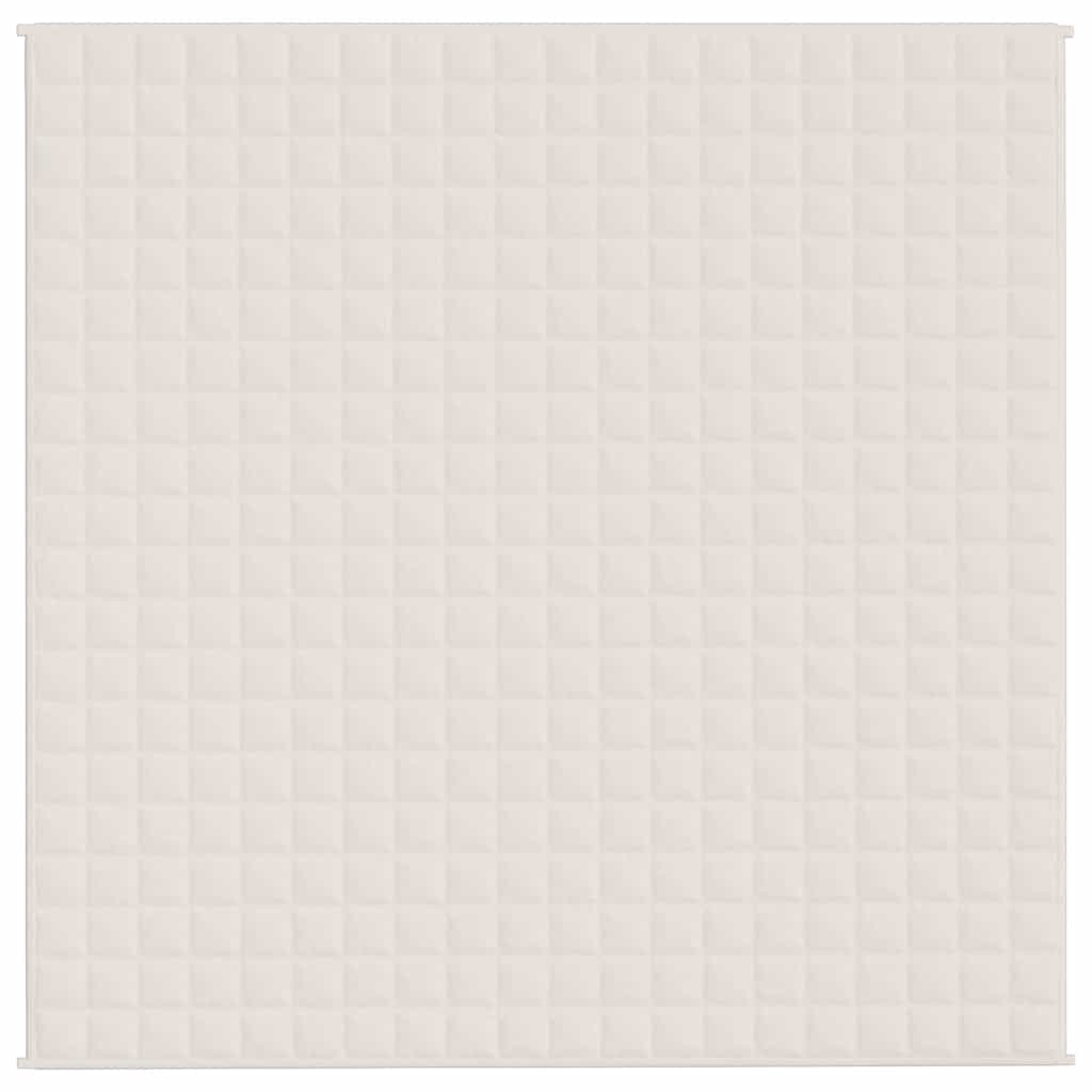 Coperta Ponderata Crema Chiaro 200x200 cm 13 kg Tessuto