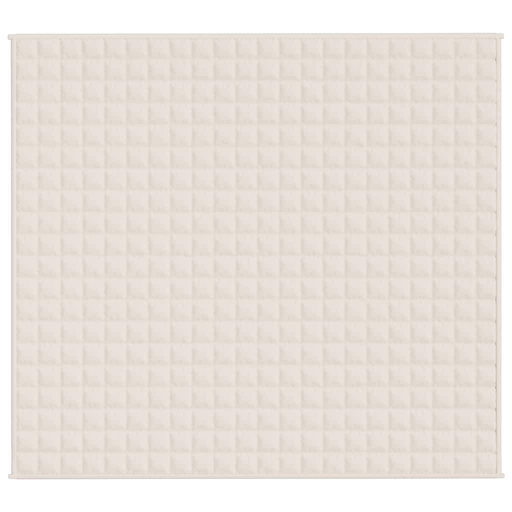 Coperta Ponderata Crema Chiaro 200x225 cm 13 kg Tessuto