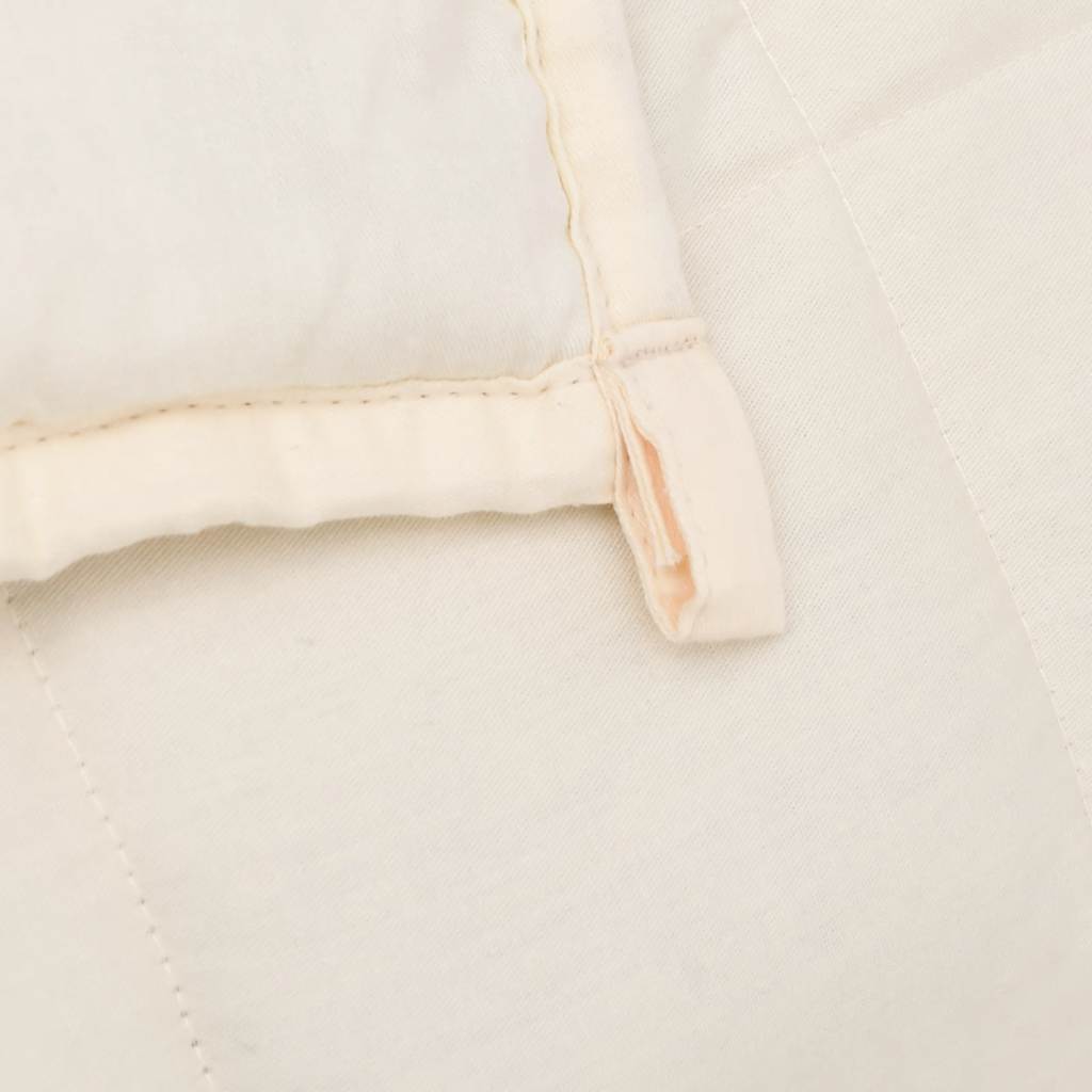 Coperta Ponderata Crema Chiaro 220x235 cm 11 kg Tessuto