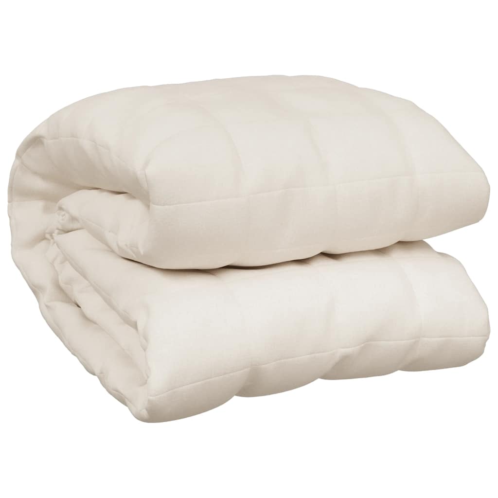 Coperta Ponderata Crema Chiaro 220x235 cm 15 kg Tessuto