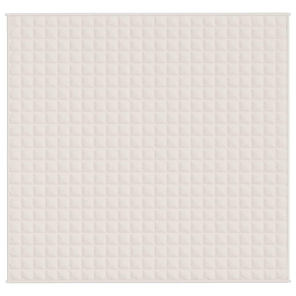 Coperta Ponderata Crema Chiaro 220x235 cm 15 kg Tessuto