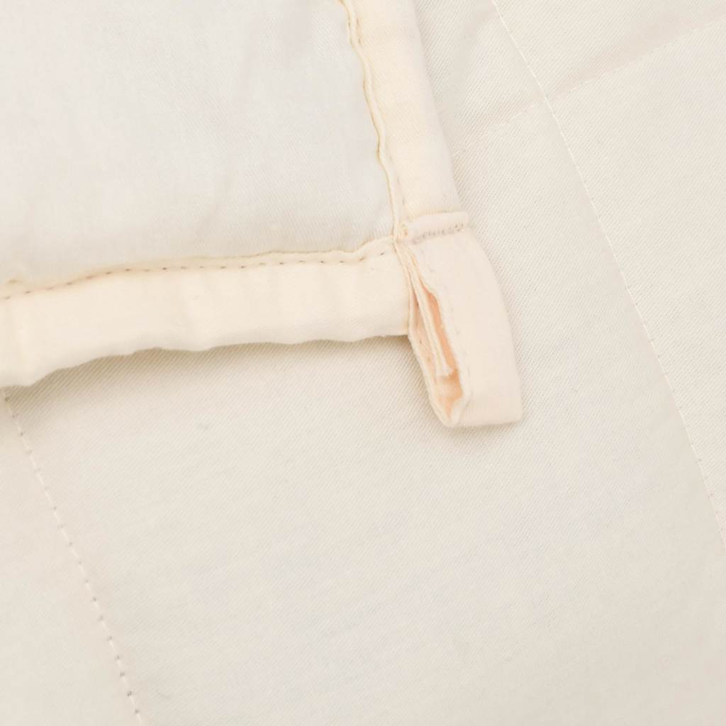 Coperta Ponderata Crema Chiaro 220x235 cm 15 kg Tessuto