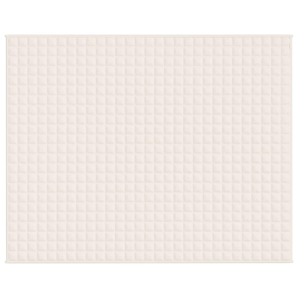 Coperta Ponderata Crema Chiaro 235x290 cm 15 kg Tessuto