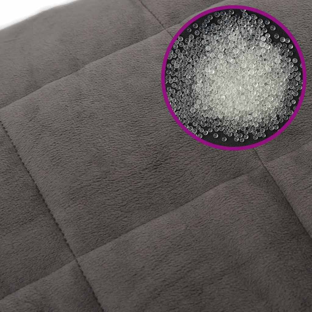 Coperta Ponderata Grigia 155x220 cm 11 kg Tessuto
