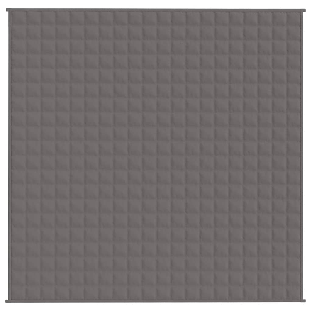 Coperta Ponderata Grigia 200x200 cm 9 kg Tessuto