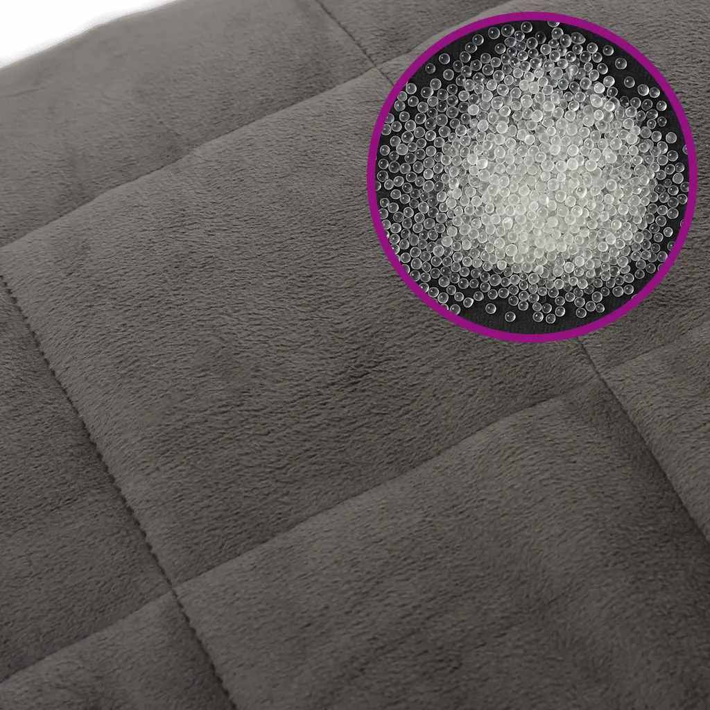Coperta Ponderata Grigia 200x200 cm 13 kg Tessuto