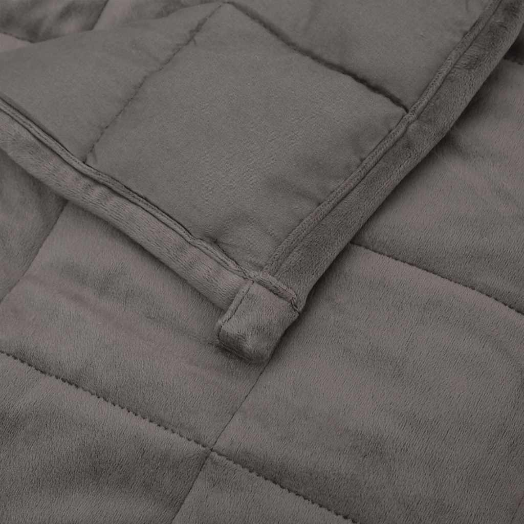 Coperta Ponderata Grigia 200x225 cm 13 kg Tessuto