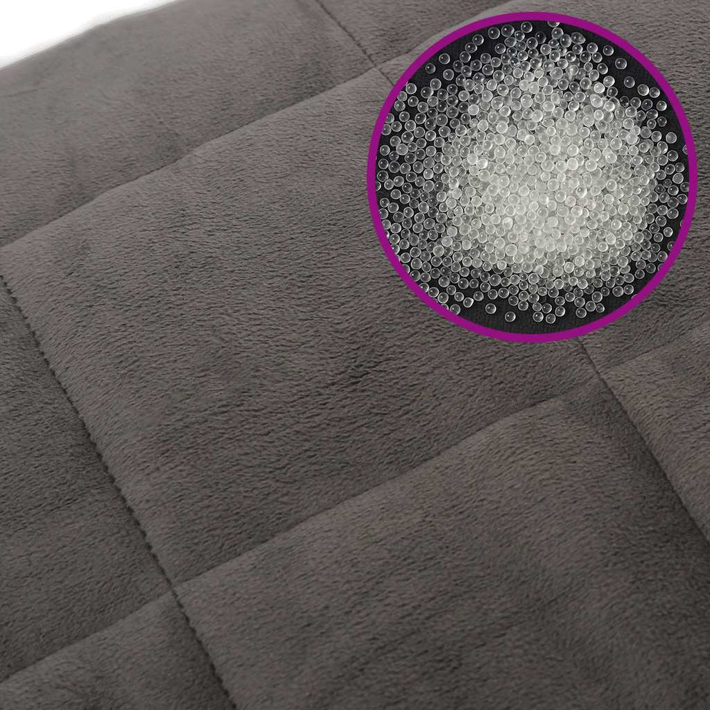 Coperta Ponderata Grigia 200x225 cm 13 kg Tessuto