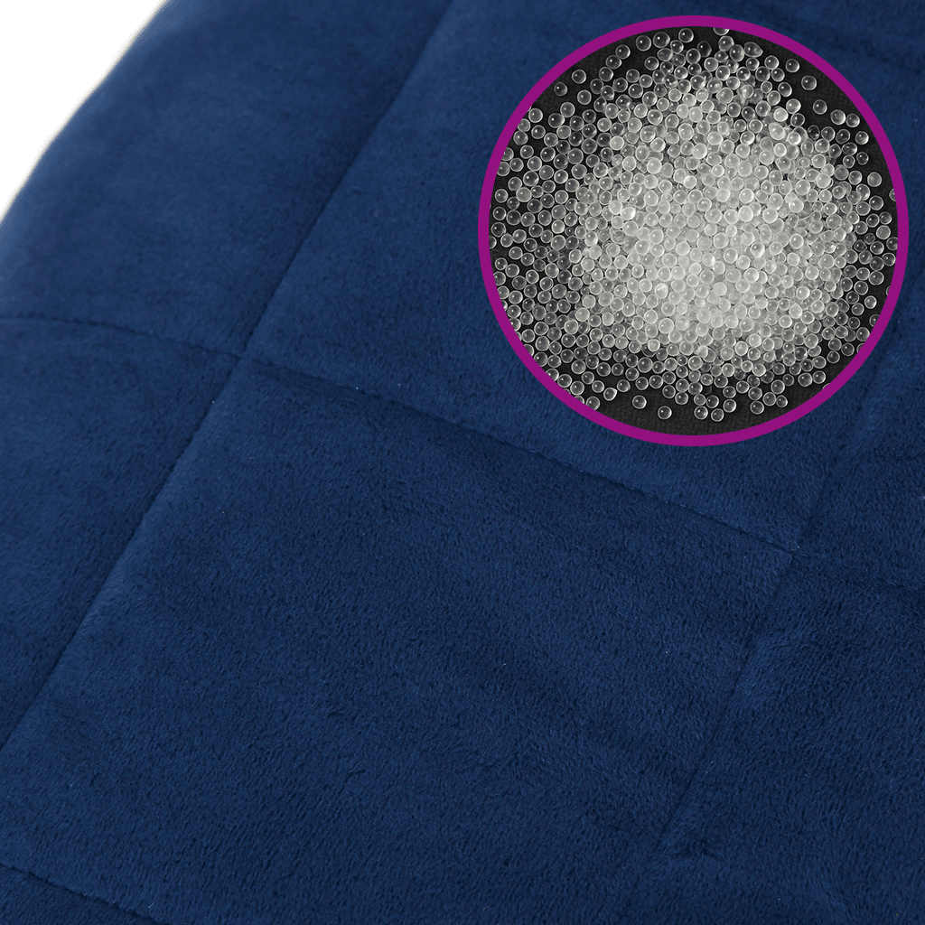 Coperta Ponderata Blu 138x200 cm 10 kg Tessuto