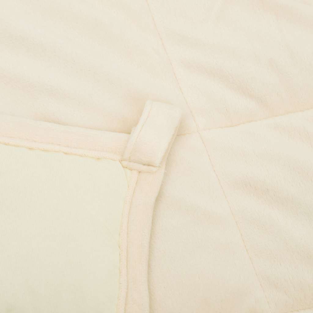 Coperta Ponderata Crema Chiaro 150x200 cm 11 kg Tessuto