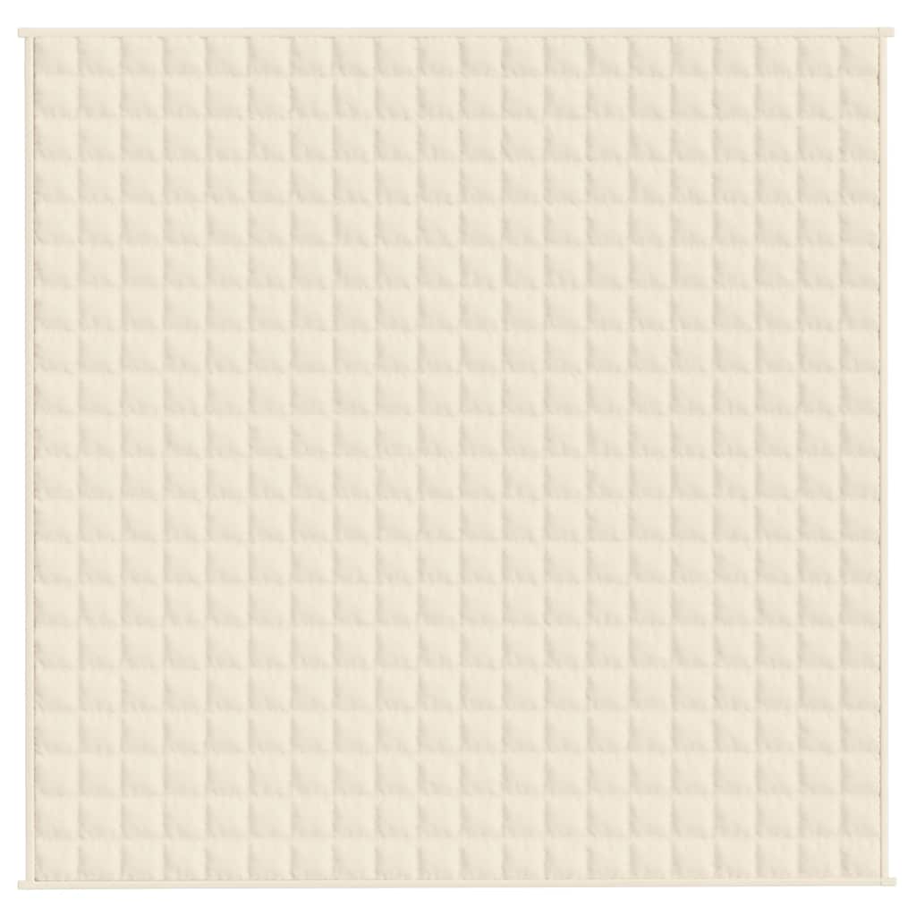 Coperta Ponderata Crema Chiaro 200x200 cm 9 kg Tessuto