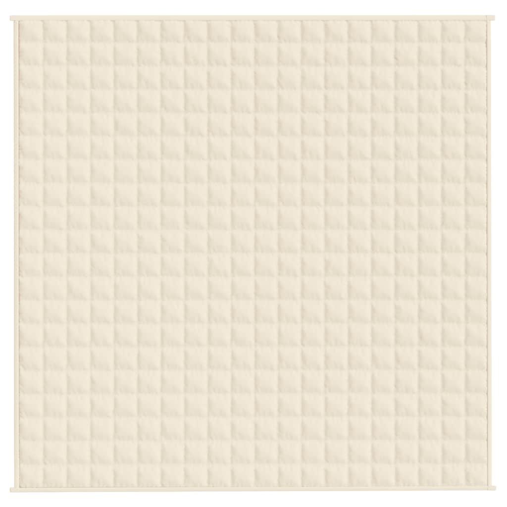 Coperta Ponderata Crema Chiaro 200x200 cm 13 kg Tessuto