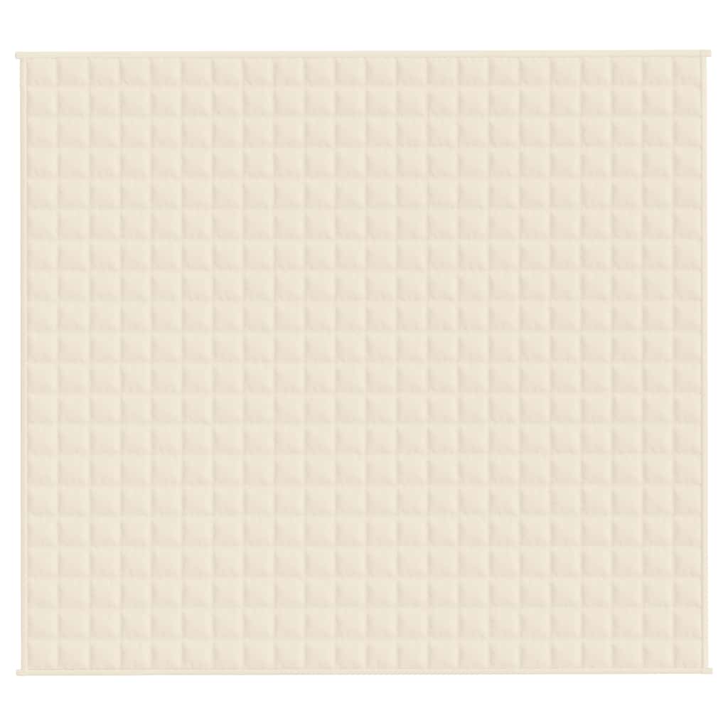 Coperta Ponderata Crema Chiaro 200x225 cm 9 kg Tessuto