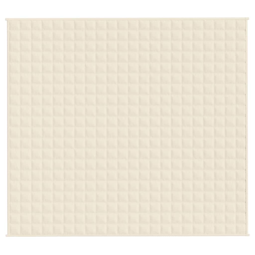 Coperta Ponderata Crema Chiaro 200x225 cm 13 kg Tessuto
