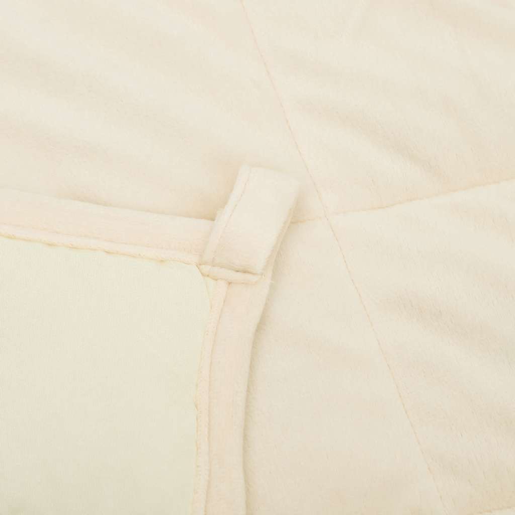 Coperta Ponderata Crema Chiaro 220x235 cm 11 kg Tessuto