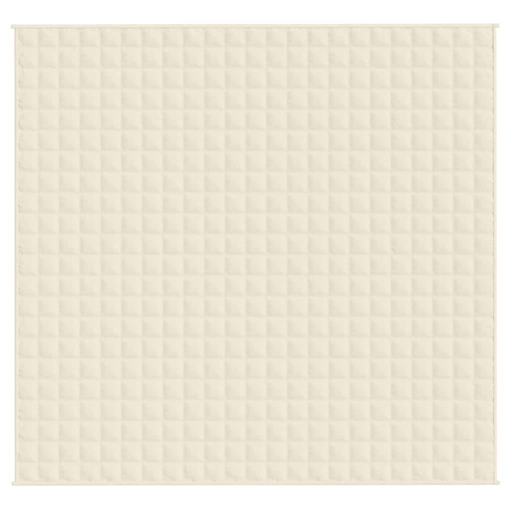 Coperta Ponderata Crema Chiaro 220x235 cm 15 kg Tessuto