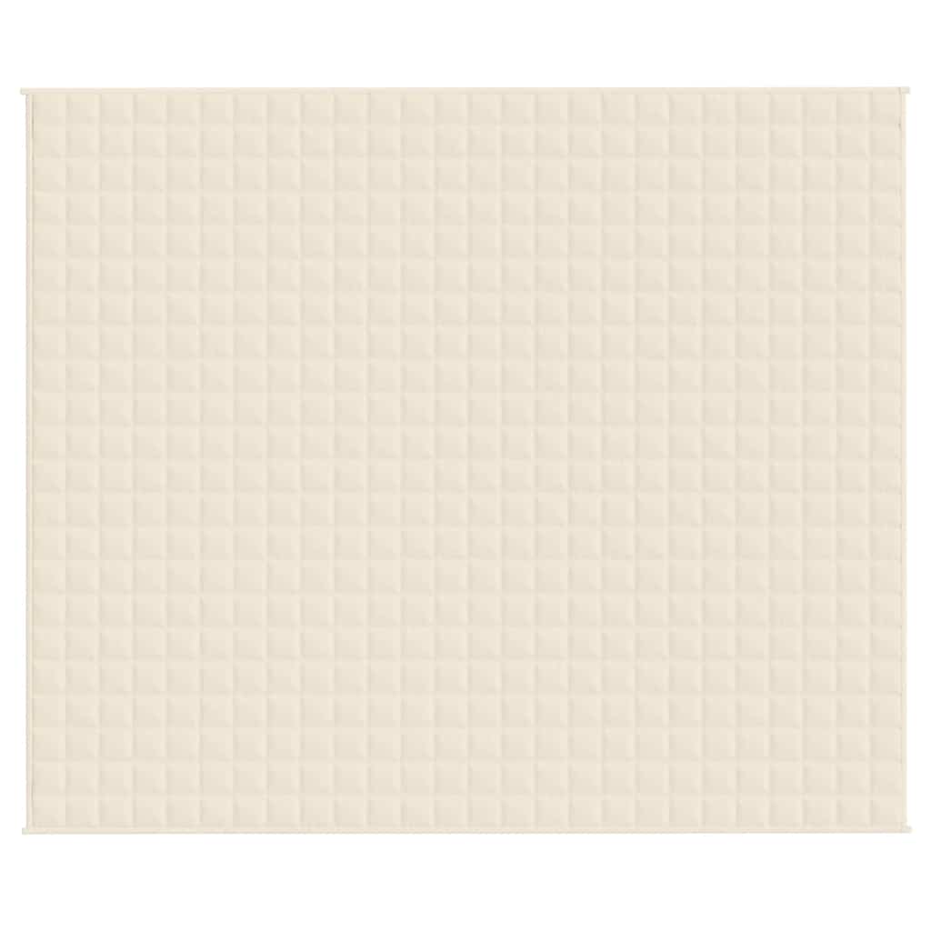 Coperta Ponderata Crema Chiaro 220x260 cm 11 kg Tessuto