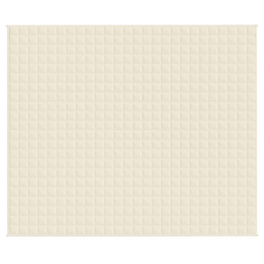 Coperta Ponderata Crema Chiaro 220x260 cm 15 kg Tessuto