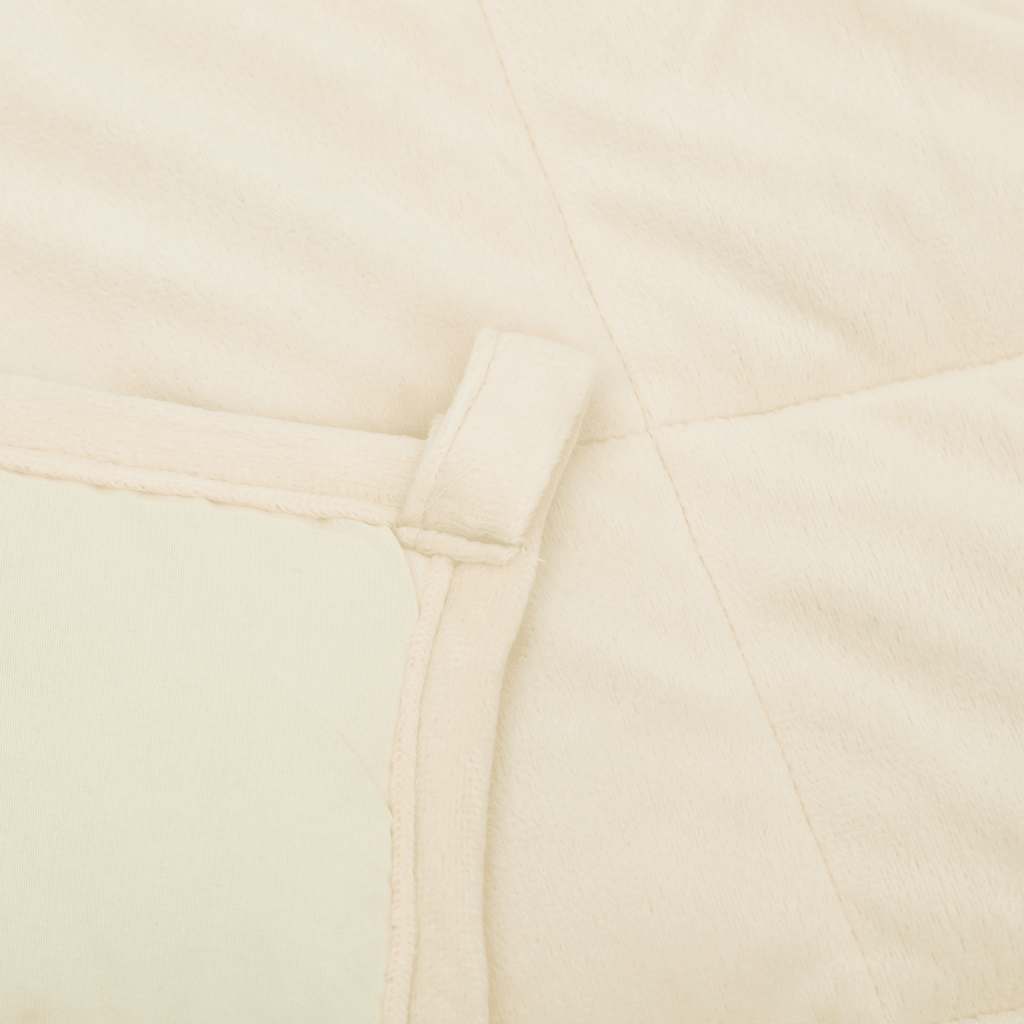 Coperta Ponderata Crema Chiaro 220x260 cm 15 kg Tessuto