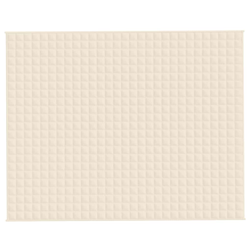 Coperta Ponderata Crema Chiaro 235x290 cm 11 kg Tessuto
