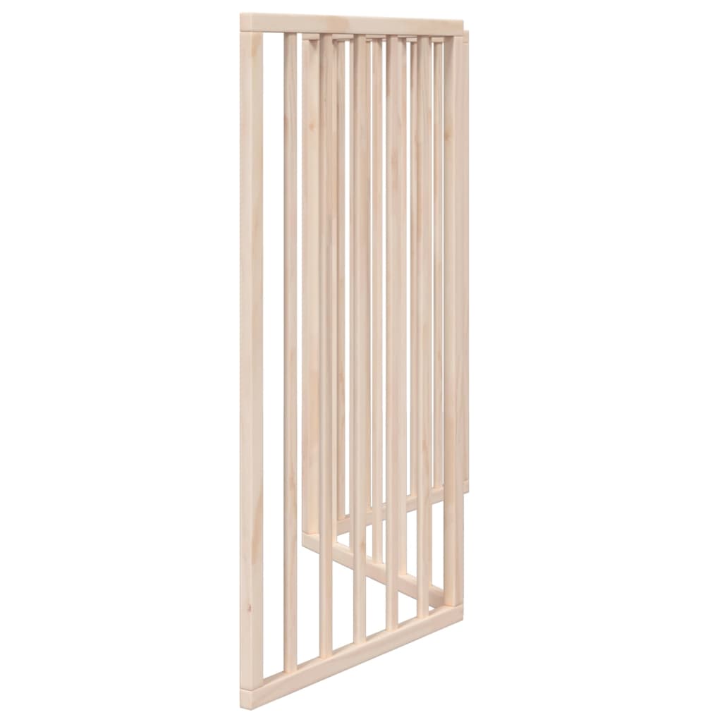 Cancelletto per cani pieghevole a 3 pannelli 150 cm in legno di pioppo