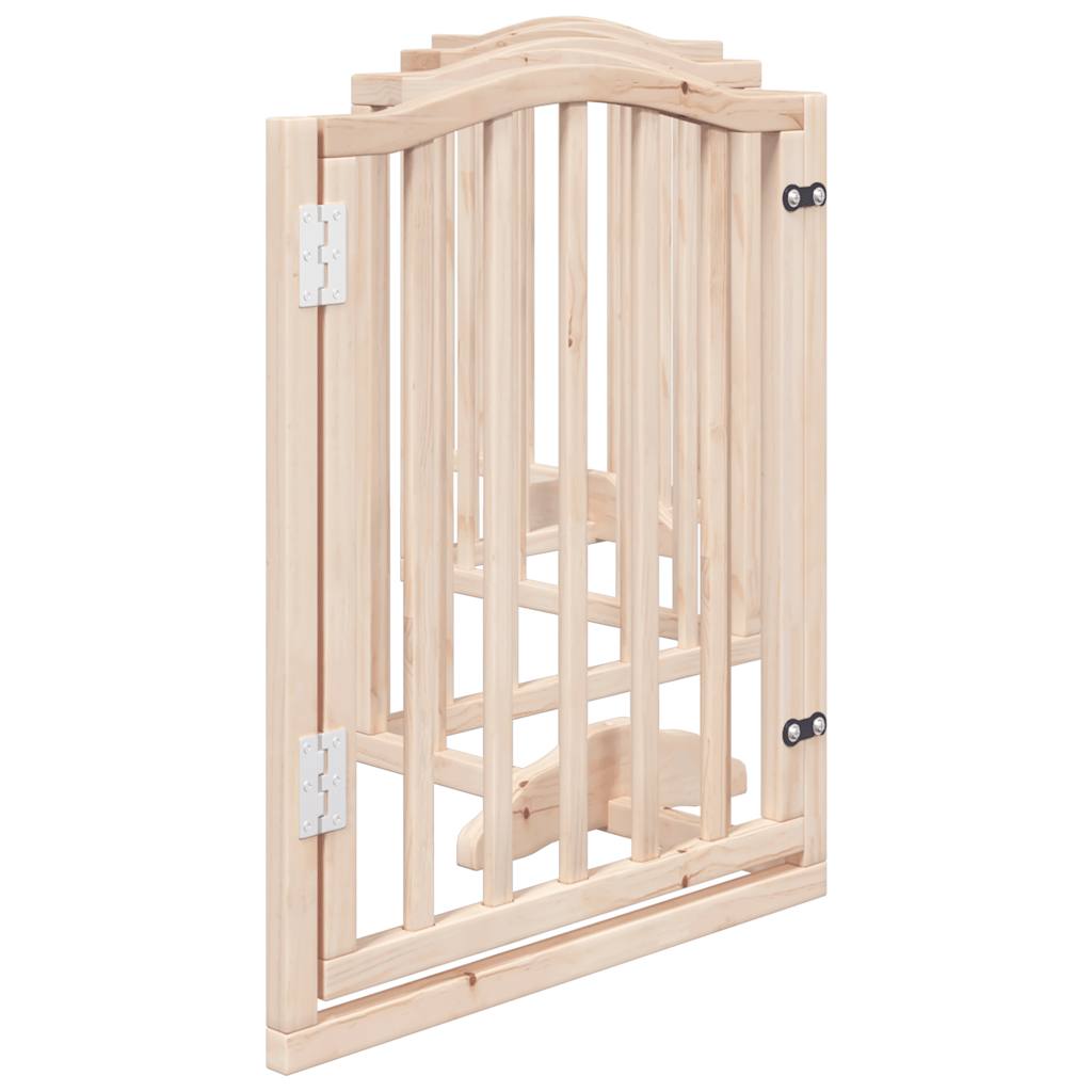 Cancello per Cani Pieghevole 6 Pannelli 300 cm Legno di Pioppo