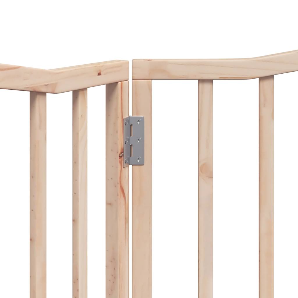 Cancello per Cani Pieghevole 2 Pannelli 160 cm Legno di Pioppo