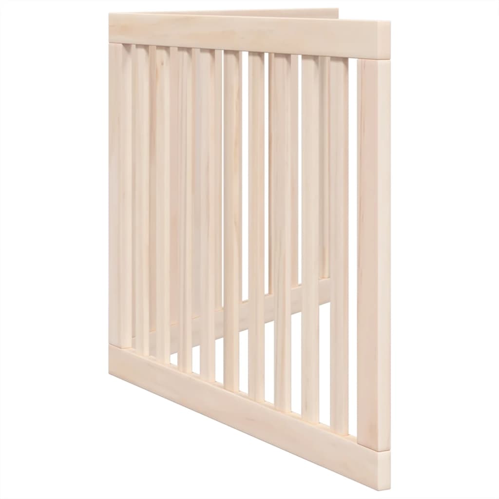 Cancelletto per cani pieghevole 2 pannelli 160 cm in legno di pioppo
