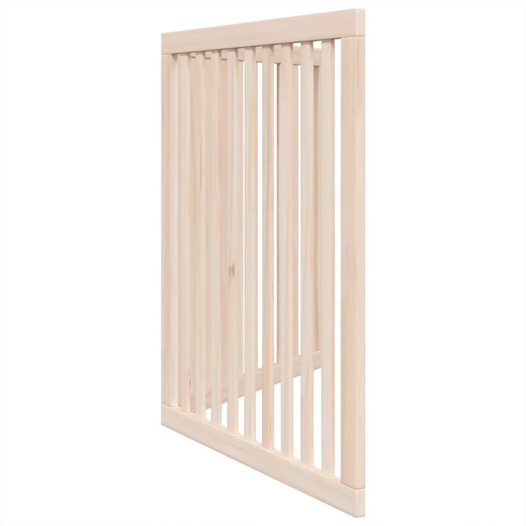 Cancello per Cani Pieghevole 2 Pannelli 160 cm Legno di Pioppo