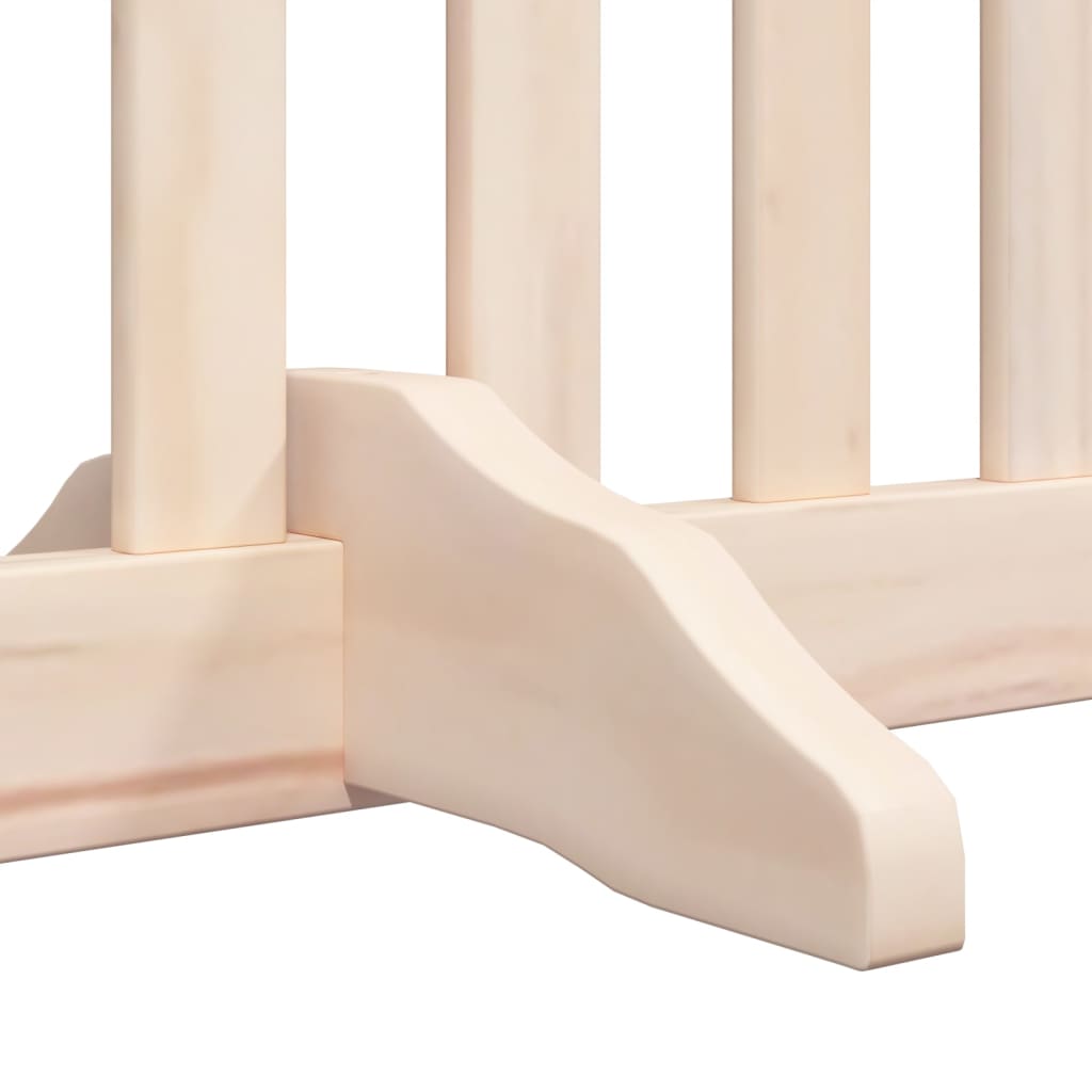 Cancello per Cani con Porta Pieghevole 4 Pannelli 320 cm Pioppo