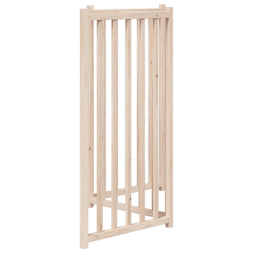 Cancelletto per cani pieghevole a 3 pannelli 150 cm in legno massello di abete