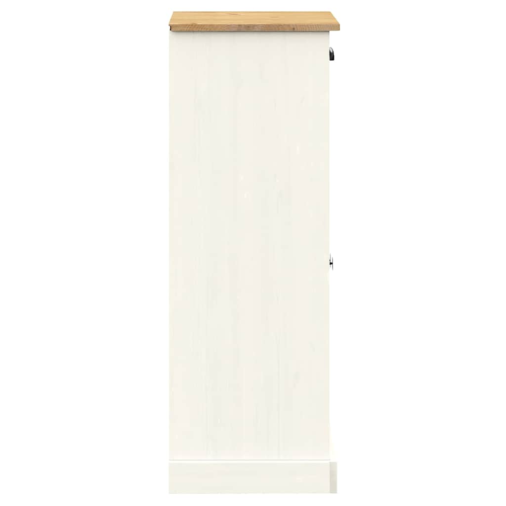 Scarpiera VIGO 60x35x96 cm in Legno Massello di Pino Bianco