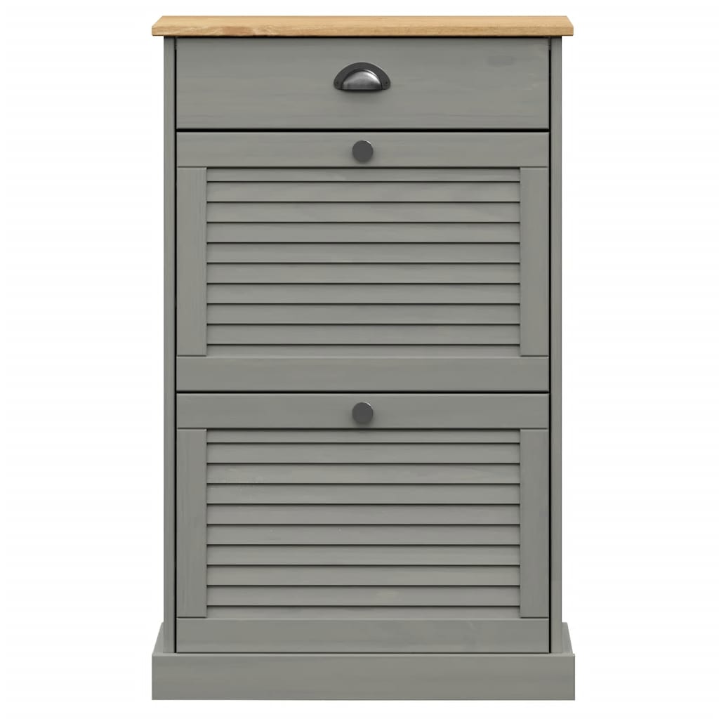 Scarpiera VIGO 60x35x96 cm in Legno Massello di Pino