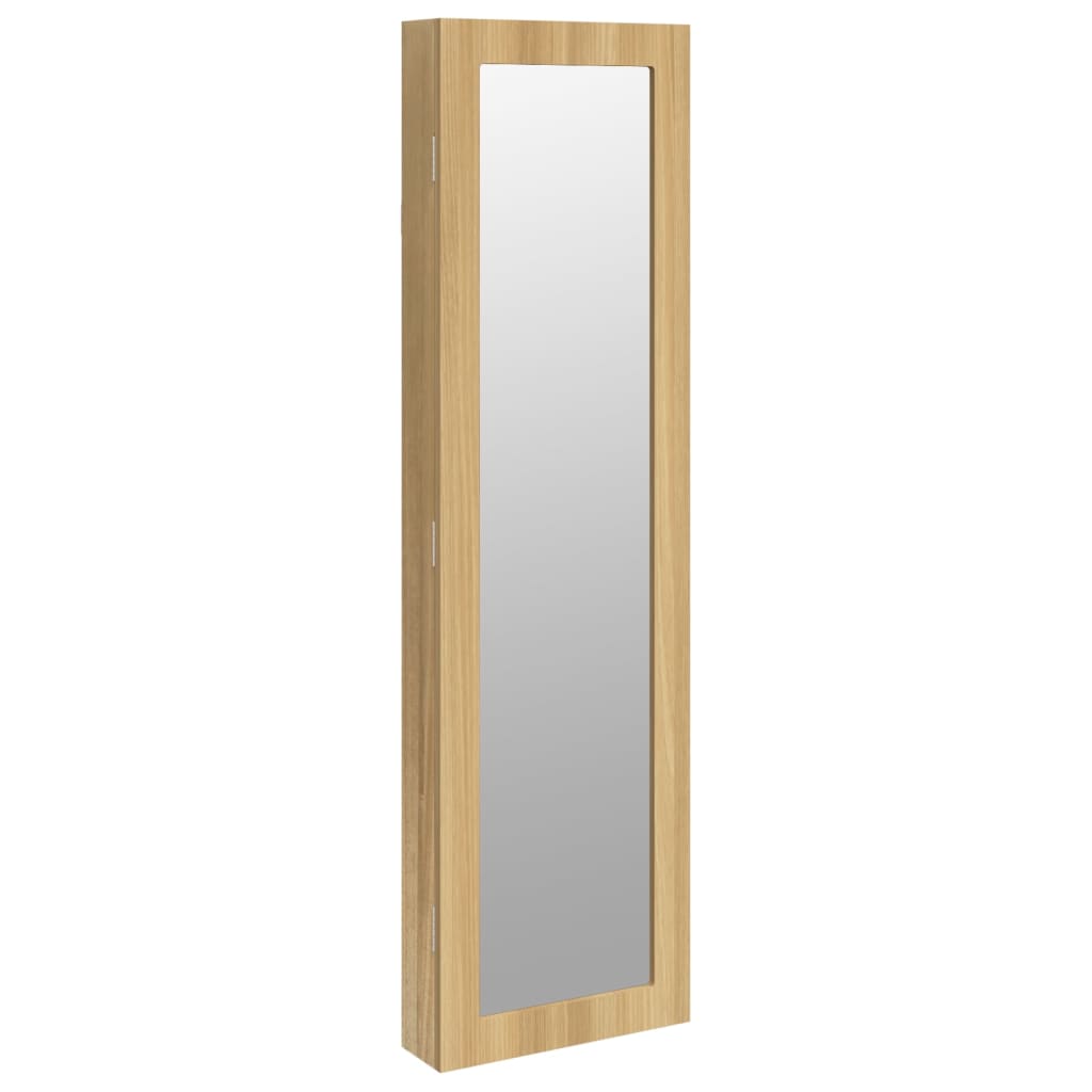 Armadio Portagioie con Specchio a Muro 30x8,5x106 cm